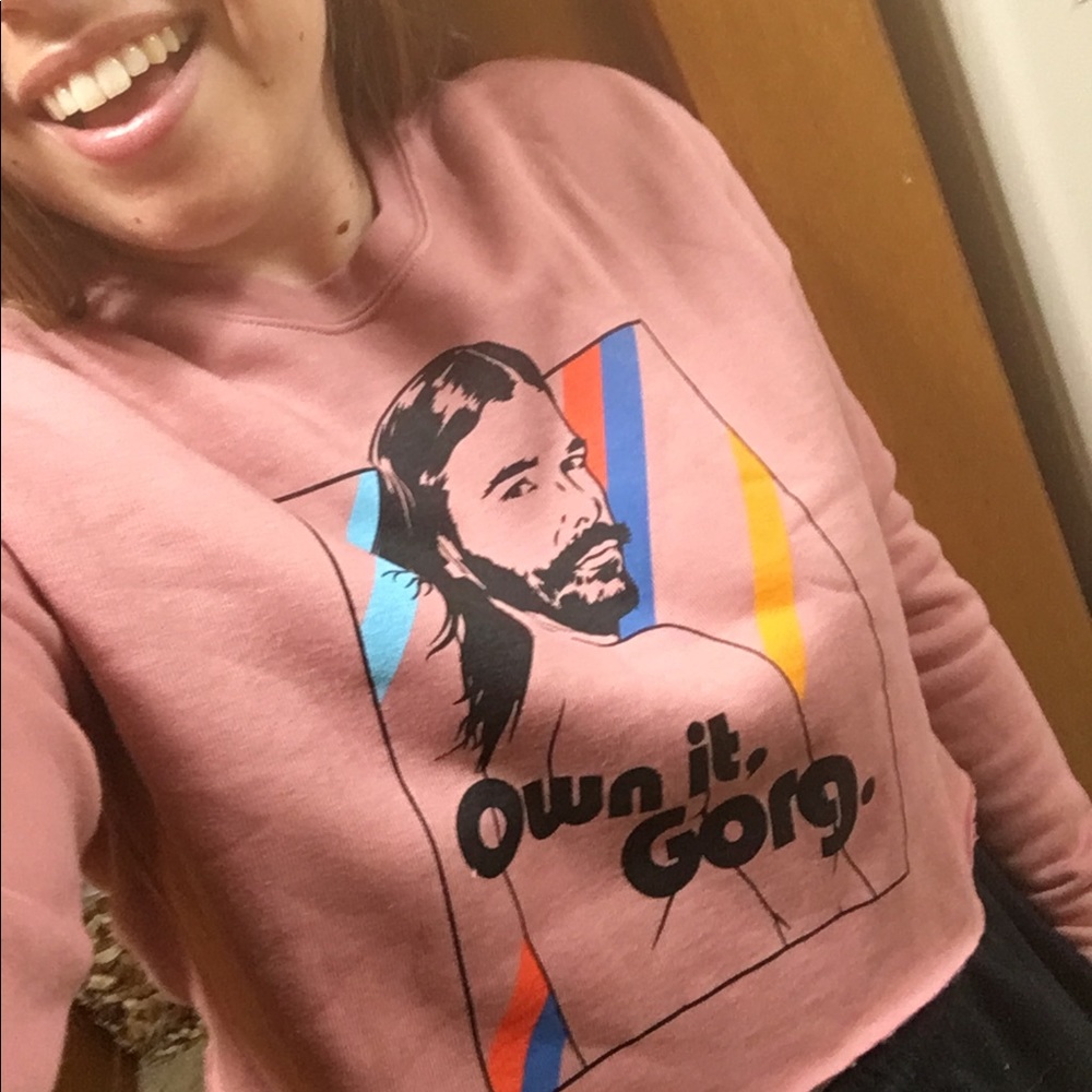 JVN “Own it, Gorg” cropped crew neck